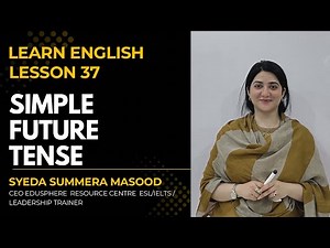 Lesson 37 Simple Future Tense