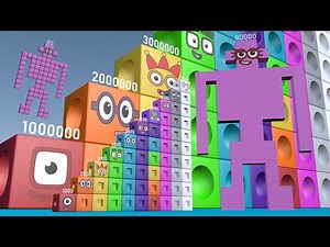Numberblocks Puzzle Step Squad 80 80,000 15,000,000 MILLION BIGGEST Numberblocks Number Pattern