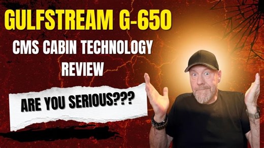 DigitalDon demos the cabin tech in a Gulfstream 650 | Don Dunn