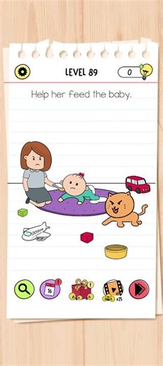 brain test level 89. #creativemind #games