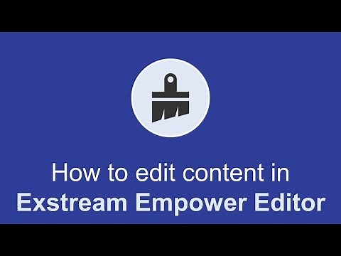 How to edit content in Empower Editor | OpenText Exstream