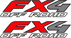 GOLD HOOK FX4 Decal Off Road Sticker Truck F150 F350 F250 Super Duty Bedside Replacement, Premium Series (Metallic Finish)