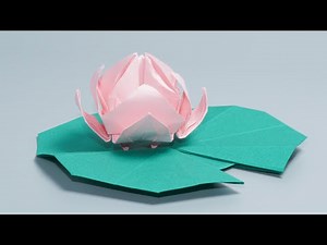 Origami Flower Lotus 🪷 By B. Domangue 折り紙 蓮 の花