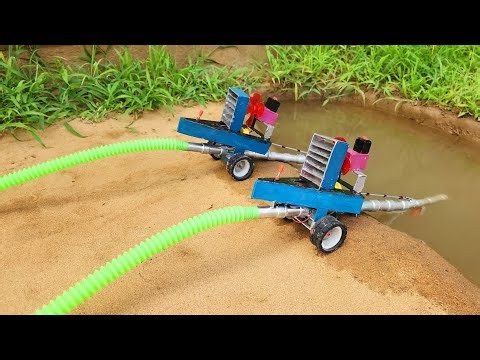 DIY Water Tank Construction | Tractor Motor Water Pump | Science Project