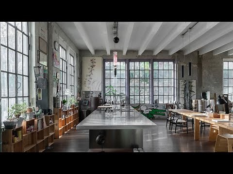 two industrial lofts with amazing high windows