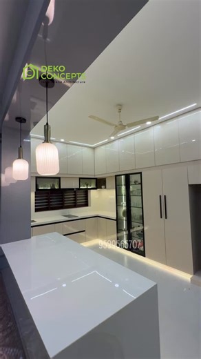 Deko concepts_Interior&Architecture on Instagram: "Kitchen interior . . . . #kitcheninterior #kitchendesign #interiorwork #kitchenremodel #trendingreels . . Kitchen interior, kitchen design ideas , interdesign , kitchen interior work , interior design kerala,"