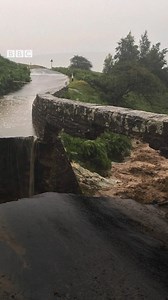 Flash flooding in North Yorkshire has damaged people's homes and destroyed a bridge. | BBC Yorkshire