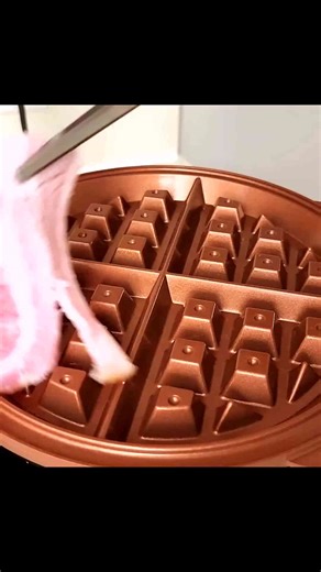 I made okonomiyaki in a waffle maker