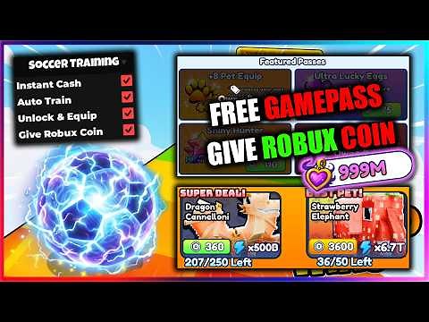 [🎁OP] Soccer Training Script - Give Robux Coin, Free Gamepass
