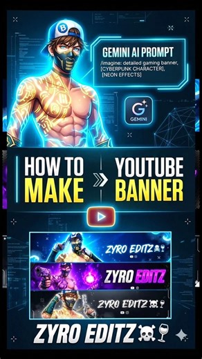 Make a Professional YouTube Banner in One Click 🔥 | Easy Tutorial