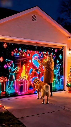 ✨Turn your ordinary garage into a magical Christmas centerpiece that spreads joy and wonder all season long. With glowing lights, cheerful designs, and festive charm, your home will instantly become the most eye-catching spot in the neighborhood. | Transmitp.com
