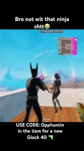 USE CODE: Opphuntin in the item for a new Glock 40 🔫 #fnclip #fortnite #glock #switch