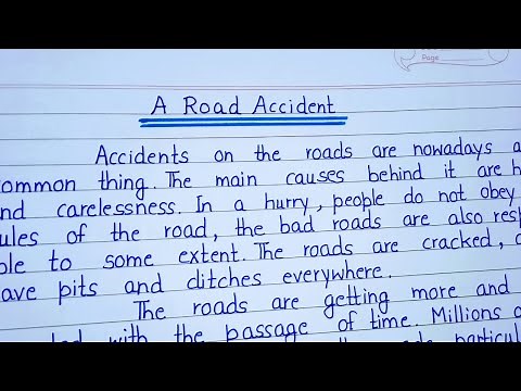 Essay on A Road Accident in English || Paragraph on A Road Accident in English || #extension.com
