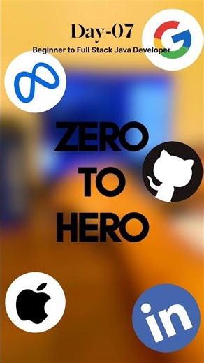 Day 07 || Zero to Hero Full Stack Java Developer Journey #javafullstack #java