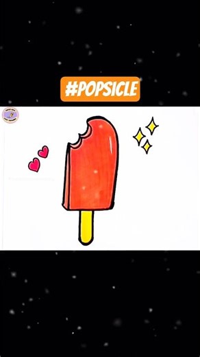 easy popsicle drawing for kids| step by step #superkidseasydrawing