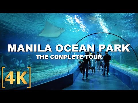 The Complete Walk Tour of Manila Ocean Park | 8 Attractions Virtual Tour | 4K | Ermita, Philippines
