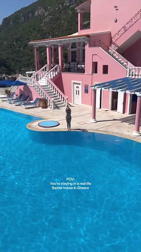 I want to go to there 🌺 its called hotel elena ermones in corfu #barbie #greece #besthotels #corfu #greekislands #travel