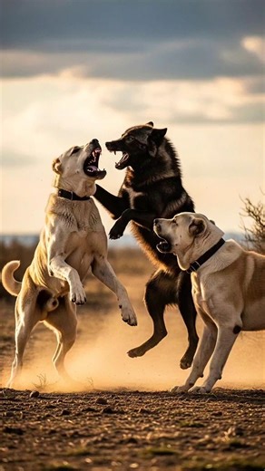Lone WOLF Attacks Two ALABAI 🐺🐶 Who Wins?
