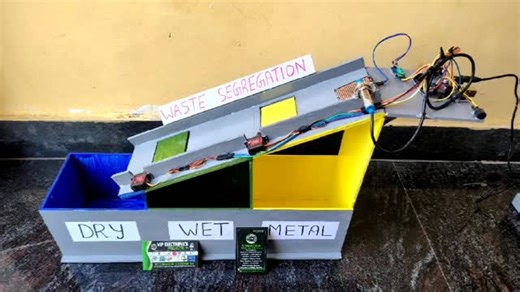 Vip Electronics & projects on Instagram: "Smart Waste Segregation ♻️ Turning trash into tech 🤖 Wet waste | Dry waste | Smart future 🌍 This small project can make a big change 💚 #zerowaste #technology #arduino #vip #instagram"
