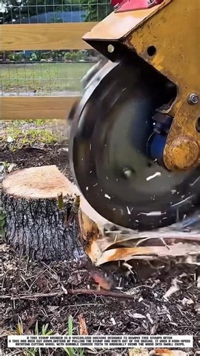 Tree Stump Grinder in Action | Fast & Efficient Stump Removal Process