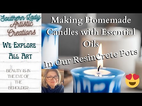 Making Candles in ResinCrete Eco Pour Jesomite Jars DIY Crafting 🎨/ Beginners Tutorial😊