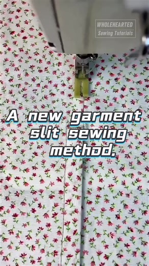 Innovative Garment Slit Sewing Method for Seamstresses
