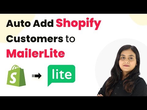 How to Add Shopify Customers to MailerLite as Subscriber