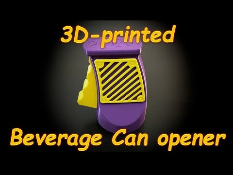 3D-printed Beverage Can Opener. Beer Can opener.