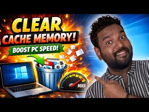 ❌ Windows PC Slow? 😱 Clear Cache & BOOST Speed in 2 Minutes!