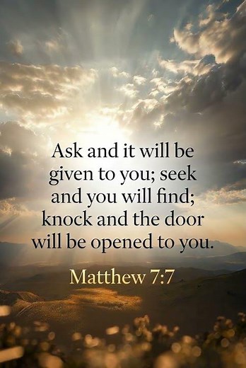 Ask, Seek & Knock – God Will Open the Door! ✨ Matthew 7:7