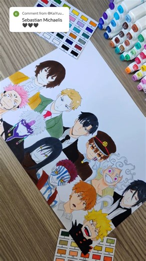 Sebastian Drawing 🖤 #blackbutler #sebastianmichaelis #challenge #fyp #animeart #viralvideo #shorts