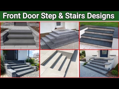 house front stairs / Creative Stairs Designs Ideas / front step door design / main door step design