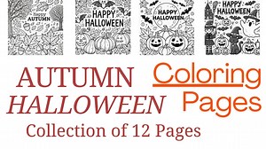 Printable Halloween & Autumn Coloring Pages for Kids 12 Printable Fall and Halloween-themed Sheets Fun Kids Activity Instant Download - Etsy