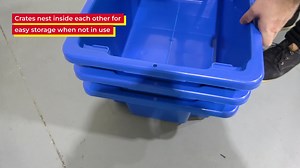 Made right here in Australia our Stack and Nest Crates are available in a wide range of colours and sizes for all your storage needs. 32L, 52L, and 68L sizes available! | Richmond Rolling Solutions