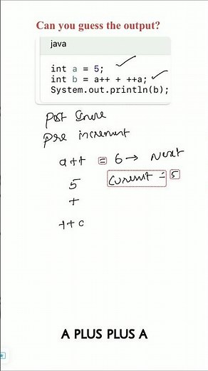 Pre vs Post Increment in Java Explained with Example | #accenture #datastructure