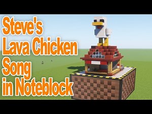 Steve's Lava Chicken Shop With Noteblock Music - A Minecraft Movie