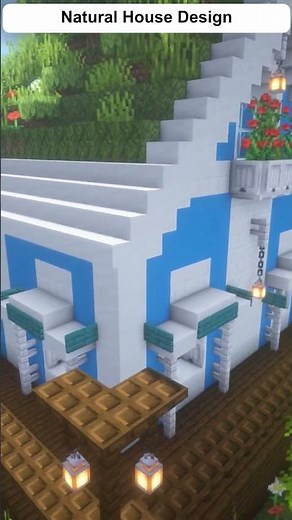 Natural House Design in Minecraft 🌿 | Cozy Organic Build #shorts