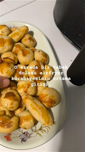 airfryer'da tuzlu kurabiye - instant vortex airfryer 6 lt #reklam değil #airfryer #kurabiye #ikram
