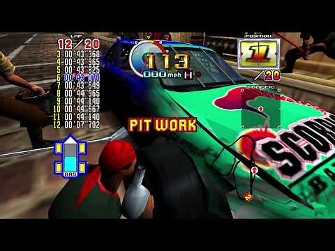 Daytona USA 2 - GRAND PRIX Advanced, Normal Car (4k 60fps)