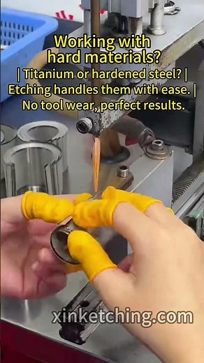 Working with hard materials? | Titanium or hardened steel? | Etching handles them with ease.