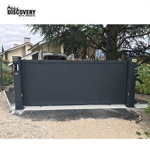 [Hot Item] Automatic Sliding Driveway Gate Design Aluminium Alloy Garden Gate