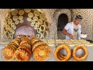 Delicious Uzbek bread | Bread with meat | Street food
