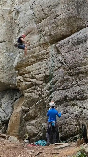 3 Climbing Falls Where the Belayer Took the Hit #climbing #fail