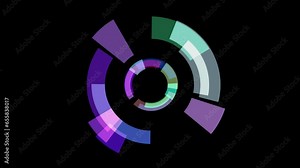 Abstract hi-tech HUD sci-fi display interface digital technology background