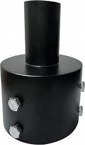 Slip Fitter Light Pole Adapter - for 5 inch Round Pole, 2 3/8 inch Round Tenon Adapter for Led Parking Lot Lights Shoebox Street Post Light Metal Outdoor Mount Bracket