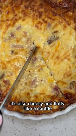 ‘Magic’ crustless quiche that makes its own crust! Some say impossible quiche! #crustlessquiche