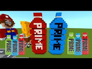 Minecraft prime bottle how to make video 3d pixel art build