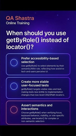 When should you use getByRole() Instead of locators().mp4