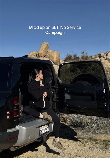 Putting a mic on our Creative Manager Talia during our No Service campaign shoot🤍 #SETActive #NoService #OnSETwithSET #BehindtheScenes