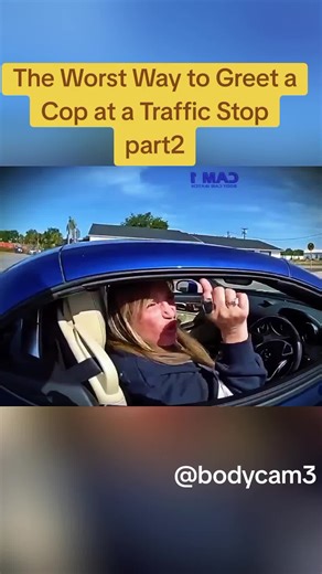 The Worst Way to Greet a Cop at a Traffic Stop part2 Bodycam. #news #copsoftiktok #fbi #cops #foryoupage